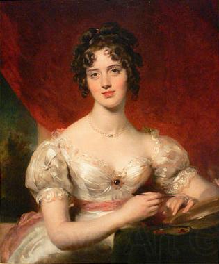 Sir Thomas Lawrence Portrait of Mary Anne Bloxam France oil painting art